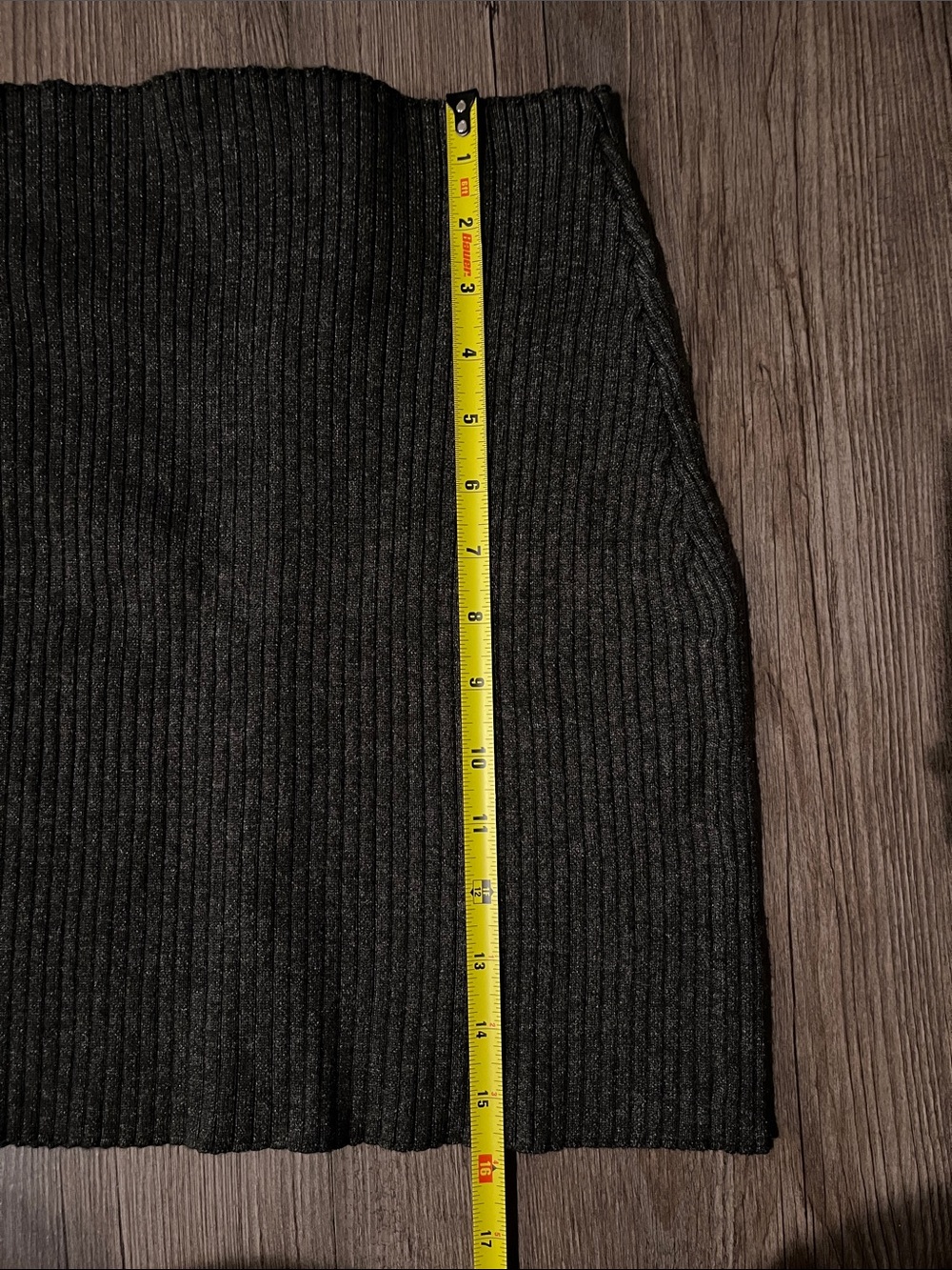 FINESSE Ribbed Button-Front Knit Skirt - Picture 4 of 5